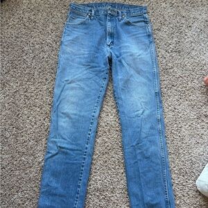 Wrangler Men's Light Blue Straight Jeans